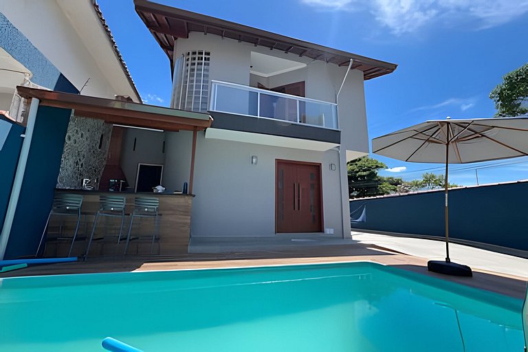 Bertioga Sobrado Piscina 90m da Praia da Enseada