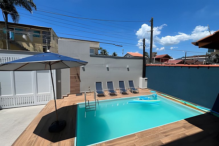 Bertioga Sobrado Piscina 90m da Praia da Enseada
