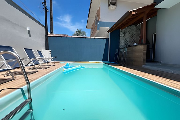 Bertioga Sobrado Piscina 90m da Praia da Enseada