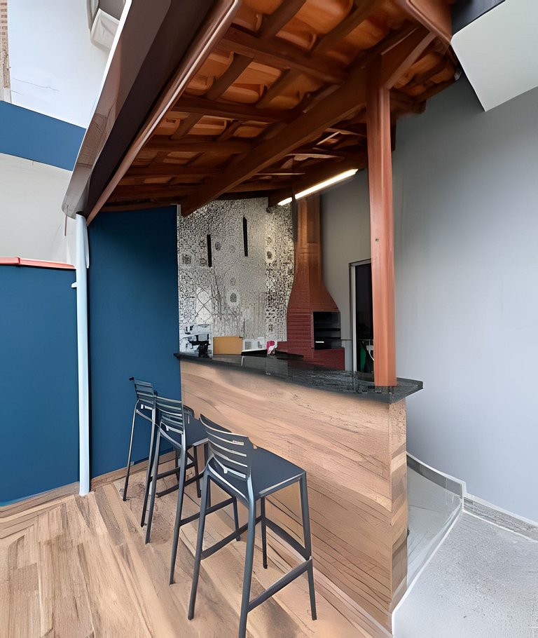 Bertioga Sobrado Piscina 90m da Praia da Enseada