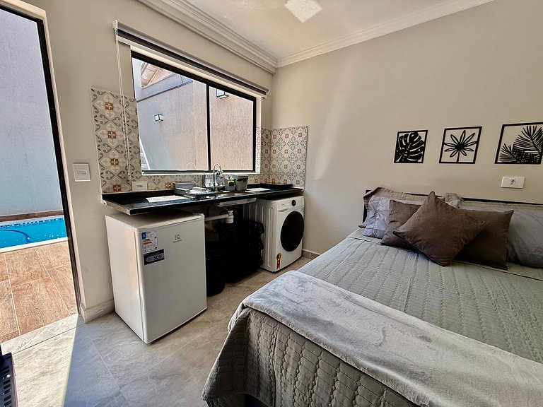 C05 Apê Casal Completo Piscina próx Museu Ipiranga